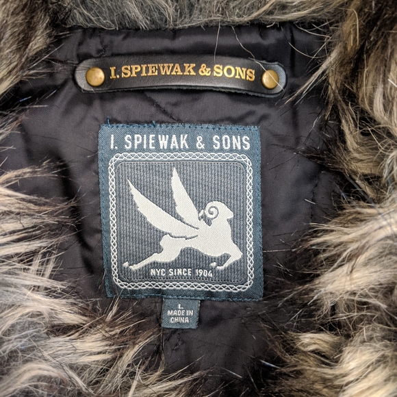 I. SPIEWAK & SONS Madison Flight Jacket, Black, L - Picture 9 of 10